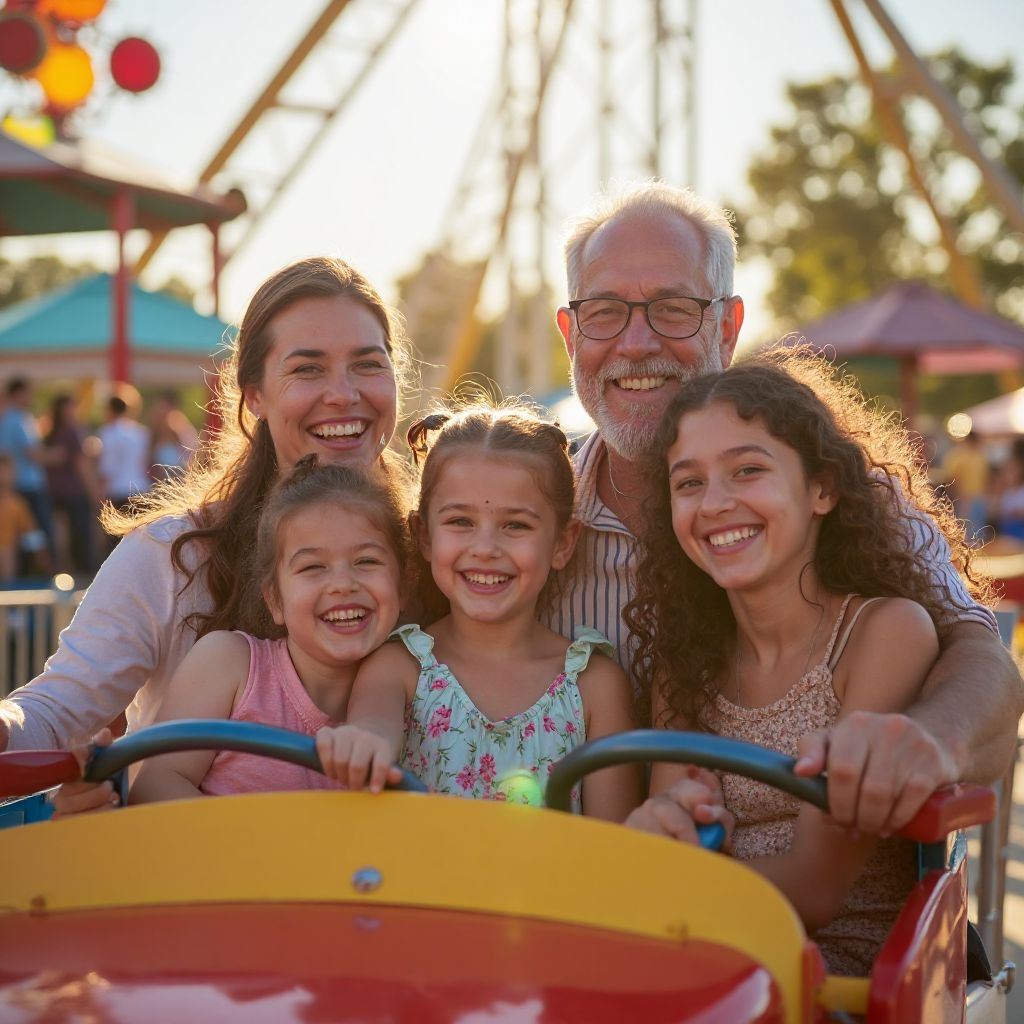 Family enjoying FunCity Park