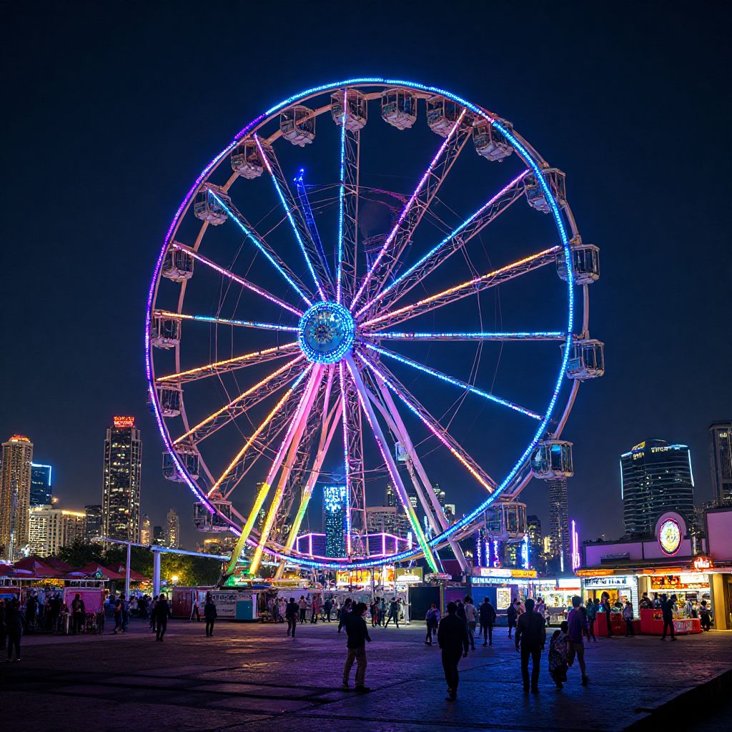 Night View of Park